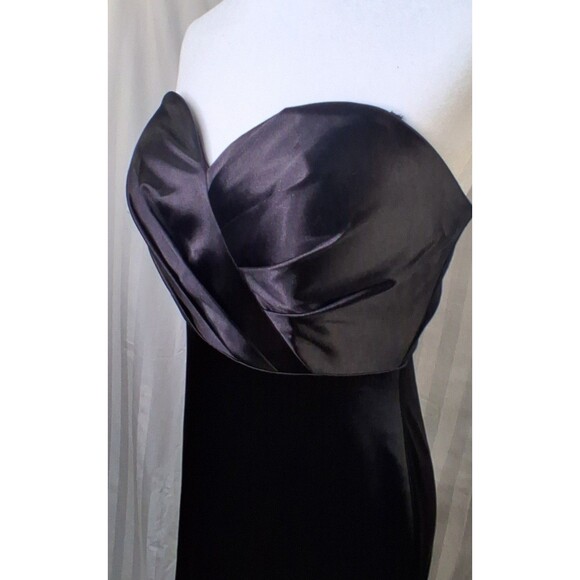 Formal Strapless Mermaid Black Ball Gown Cinderella Divine Size 12 - Picture 10 of 15